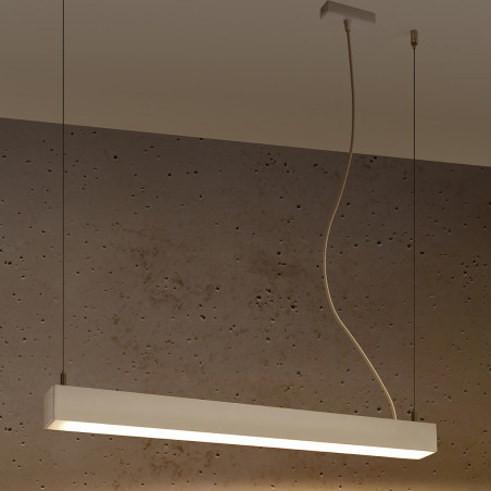 Lampa wisząca LED Pinne 67cm biała Thoro - Oświetlenie Thoro