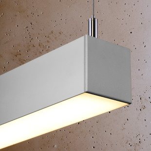 Lampa wisząca LED Pinne 67cm szara Thoro | Nowoczesny Design