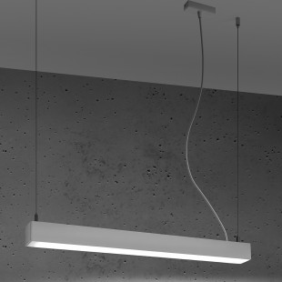 Lampa wisząca LED Pinne 67cm biała Thoro | Nowoczesny Design