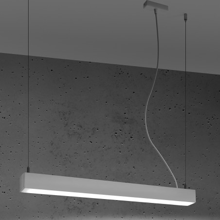 Lampa wisząca LED Pinne 67cm biała Thoro | Nowoczesny Design