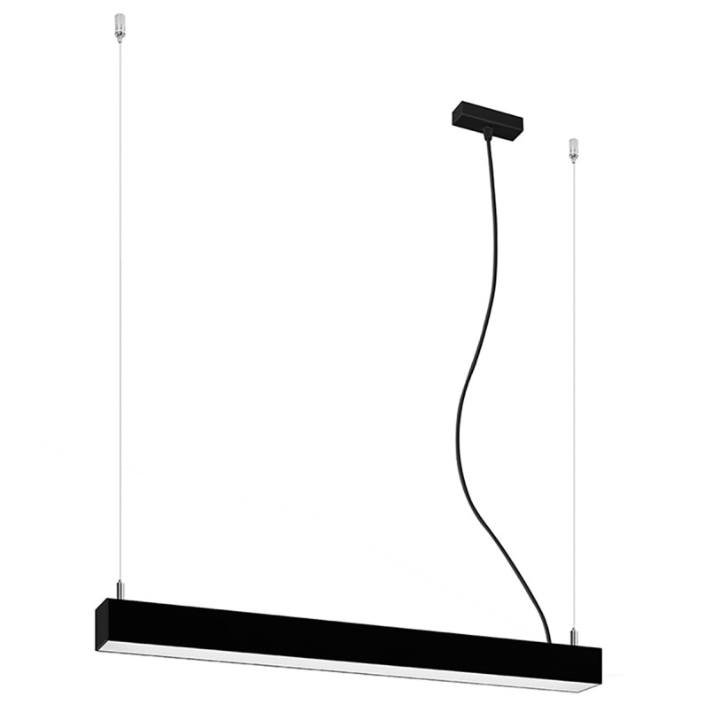Lampa wisząca LED Pinne 67cm czarna - Thoro | Sklep z lampami