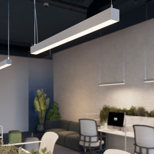 Lampa wisząca LED Pinne 67cm szara Thoro - Oświetlenie Thoro