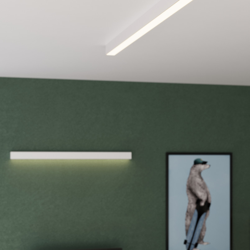 Kinkiet liniowy LED Pinne 67cm biały Thoro - Oświetlenie