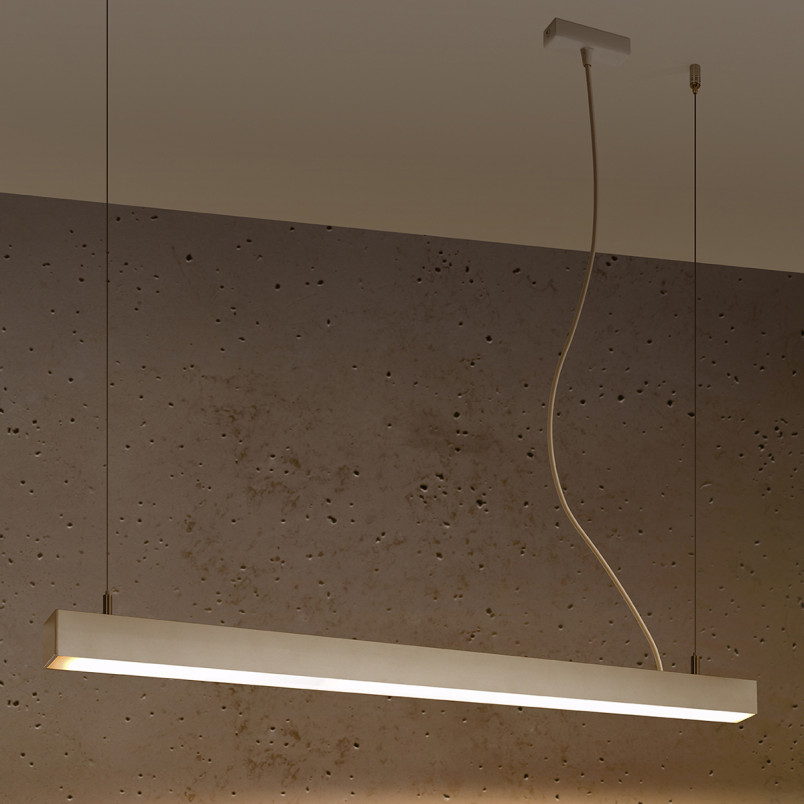 Lampa wisząca LED Pinne 90cm biała Thoro | Sklep z lampami