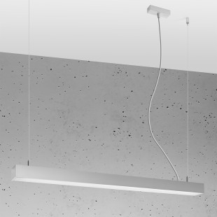 Lampa wisząca LED Pinne 90cm szara Thoro | Nowoczesny design