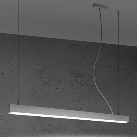 Lampa wisząca LED Pinne 90cm biała Thoro - Nowoczesne oświetlenie