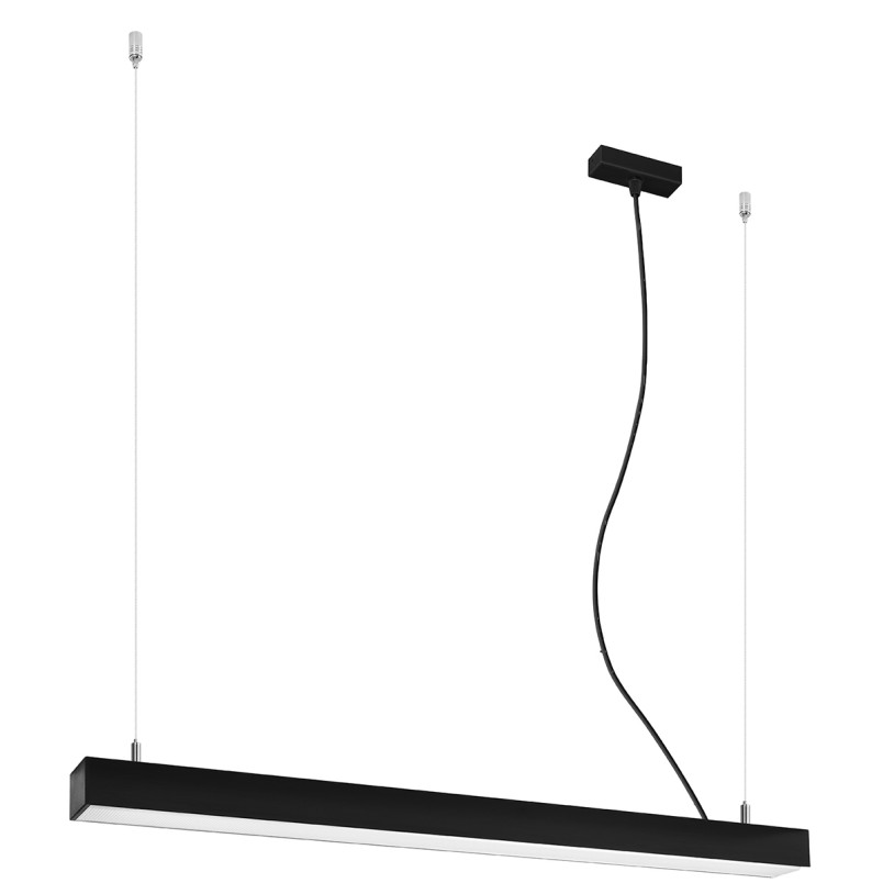 Lampa wisząca LED Pinne 90cm czarna - Thoro | Nowoczesny Design