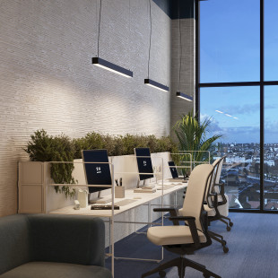 Lampa wisząca LED Pinne 90cm czarna - Thoro | Nowoczesny Design