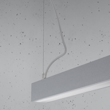 Lampa wisząca LED Pinne 90cm szara Thoro | Nowoczesny design