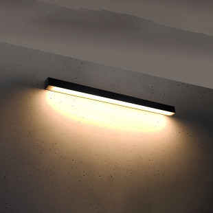 Kinkiet liniowy LED Pinne 90cm czarny Thoro - Oświetlenie