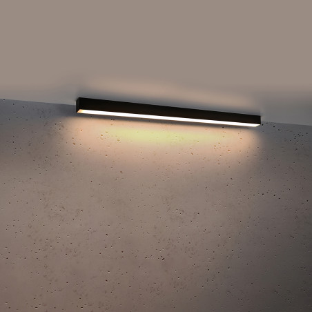Plafon liniowy LED Pinne 90cm czarny Thoro - Oświetlenie Thoro