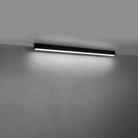 Plafon liniowy Pinne LED 90cm czarny Thoro - Oświetlenie LED