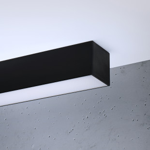 Plafon liniowy Pinne LED 90cm czarny Thoro - Oświetlenie LED