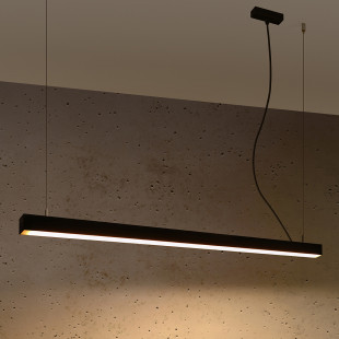 Lampa wisząca Pinne LED 118cm czarna - Thoro | Sklep z lampami