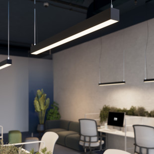 Lampa wisząca Pinne LED 118cm czarna - Thoro | Sklep z lampami