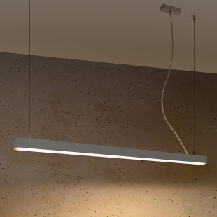 Lampa wisząca LED Pinne 118cm szara Thoro | Oświetlenie