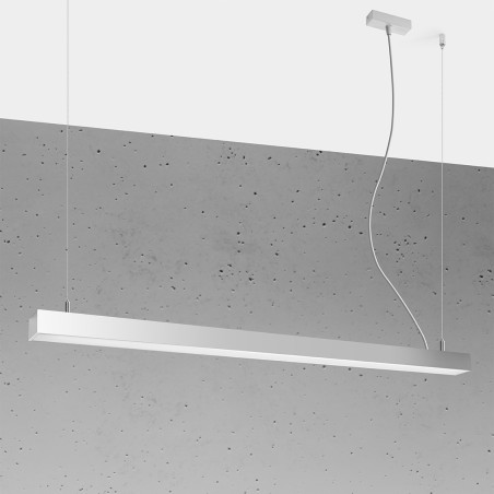 Lampa wisząca LED Pinne 118cm szara Thoro | Nowoczesny design