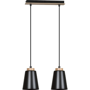 Lampa wisząca Bolero 2 czarna | Skandynawski design Emibig