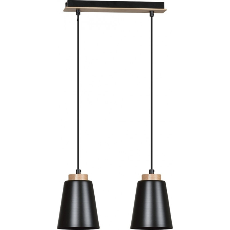 Lampa wisząca Bolero 2 czarna | Skandynawski design Emibig