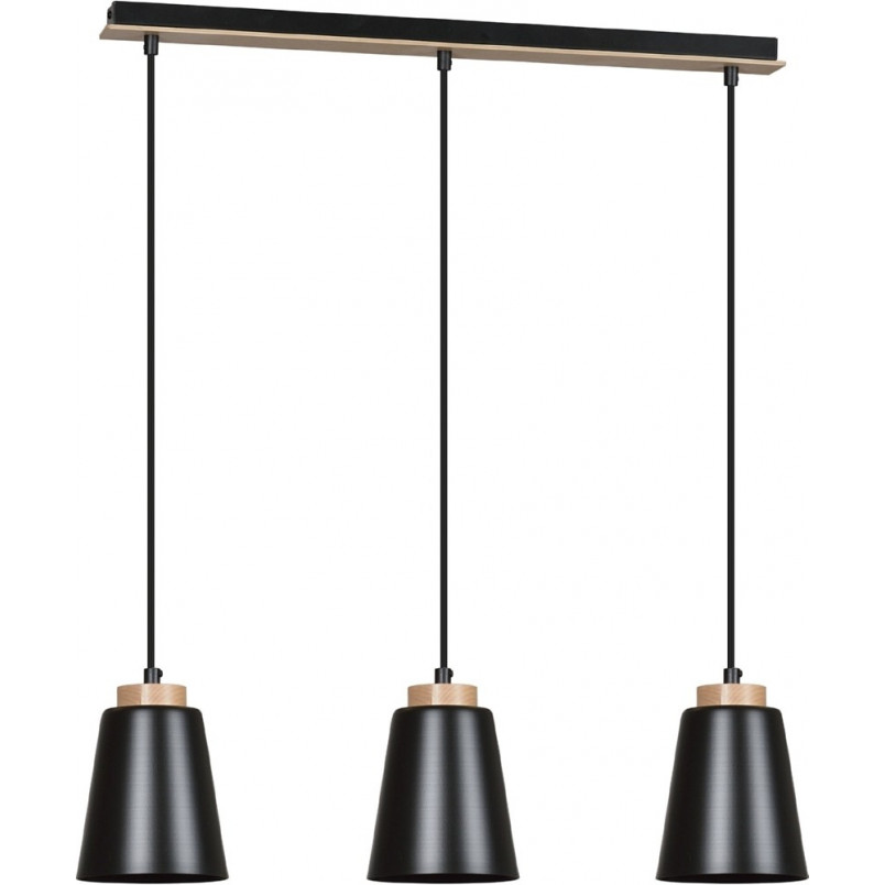 Lampa Wisząca Bolero 3 Czarna | Skandynawski Design Emibig