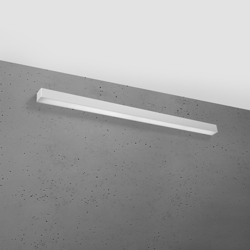 Kinkiet liniowy LED Pinne 118cm szary Thoro - Oświetlenie