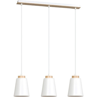Lampa wisząca Bolero 3 - Skandynawska biel | Emibig