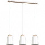 Lampa wisząca Bolero 3 - Skandynawska biel | Emibig