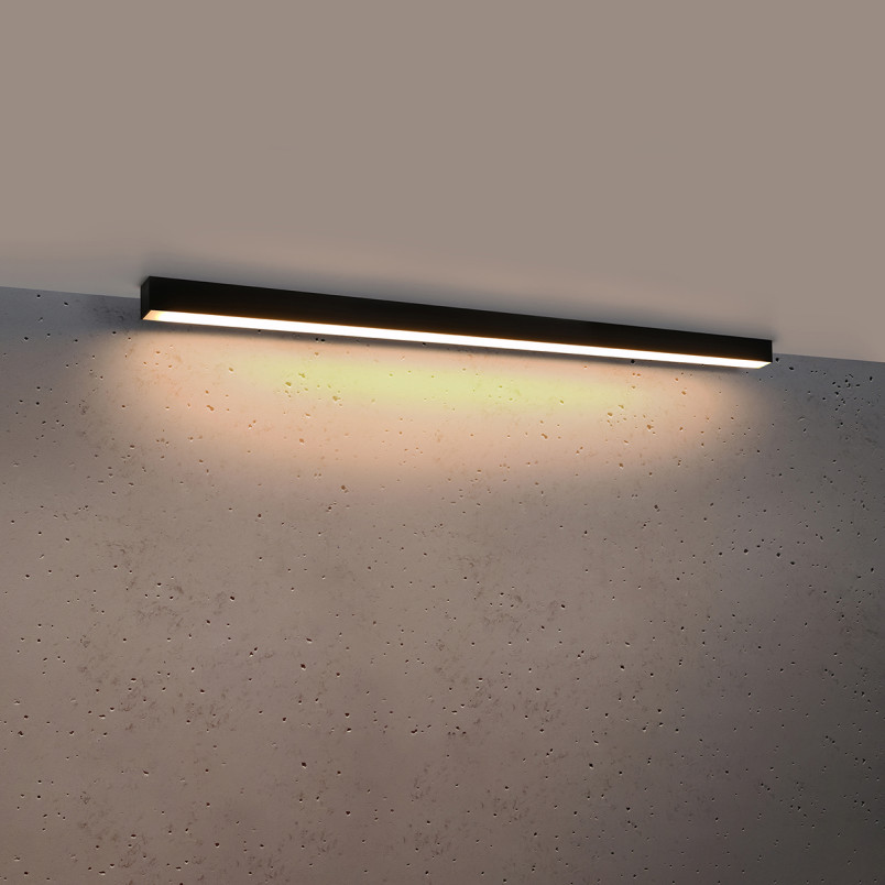 Plafon liniowy LED Thoro 118cm czarny - Oświetlenie