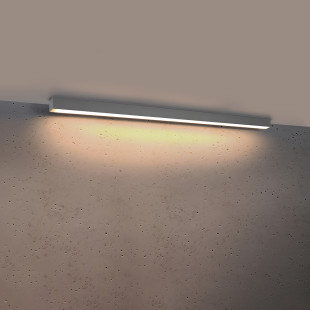 Plafon LED Pinne 118cm szary Thoro | Nowoczesne oświetlenie