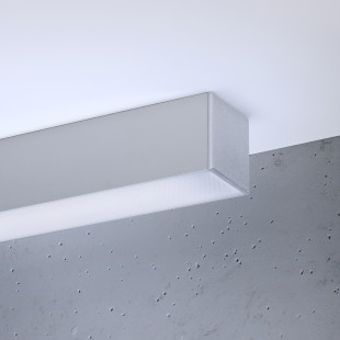 Plafon LED Pinne 118cm szary Thoro | Nowoczesne oświetlenie