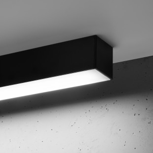 Plafon LED Thoro Pinne 118cm Czarny | Energooszczędne Oświetlenie