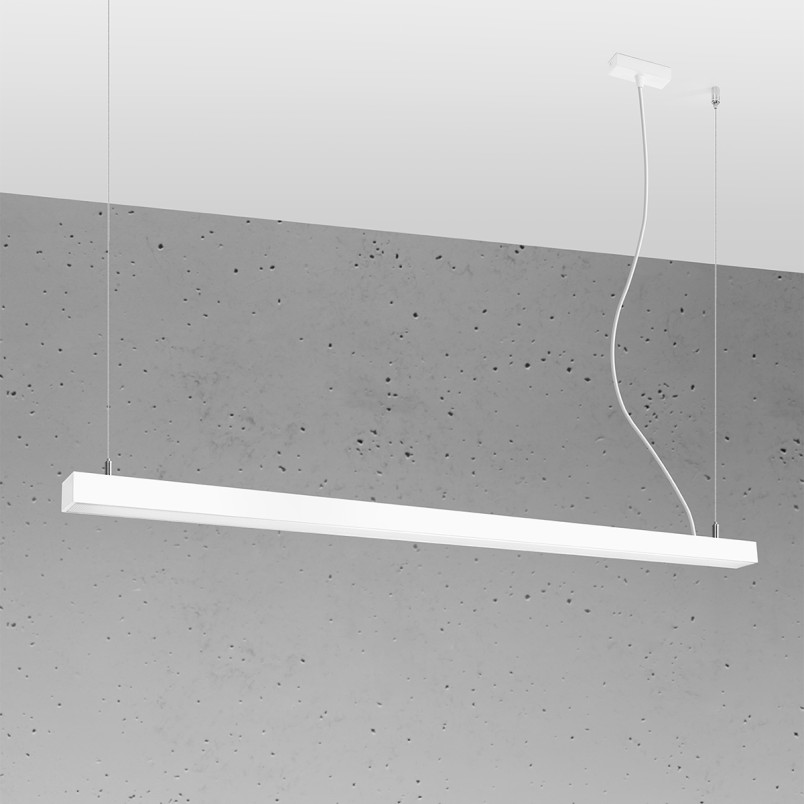 Lampa wisząca LED Pinne 150cm biała Thoro | Nowoczesny design