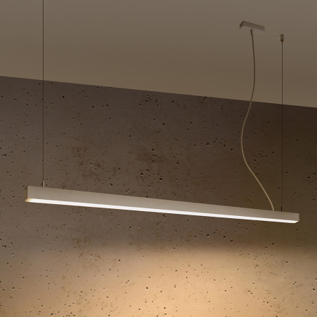 Lampa wisząca LED Pinne 150cm biała Thoro | Nowoczesny design