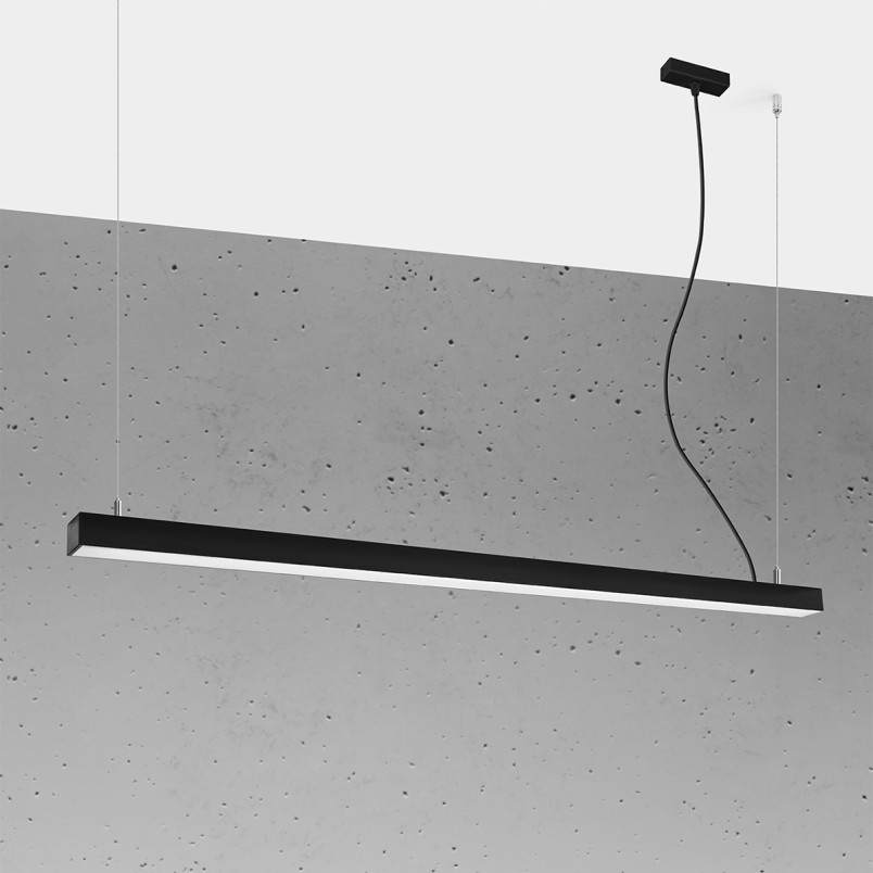 Lampa wisząca LED Pinne 150cm czarna | Thoro