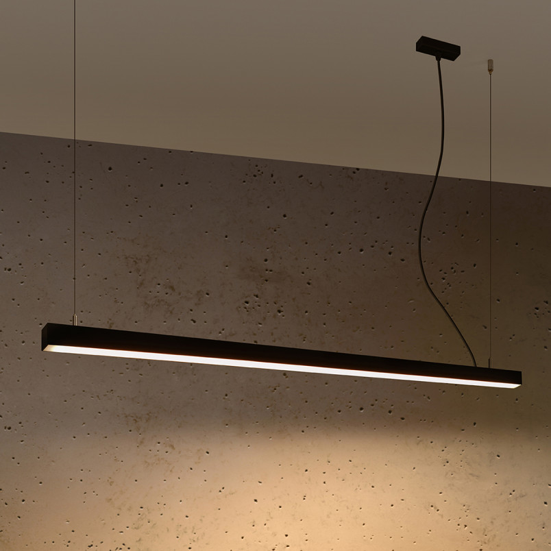 Lampa wisząca LED Pinne 150cm czarna | Thoro