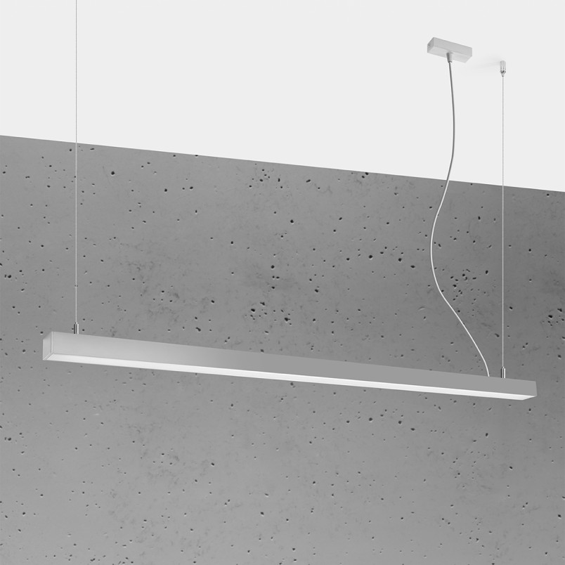 Lampa wisząca LED Pinne 150cm szara Thoro - Nowoczesny design