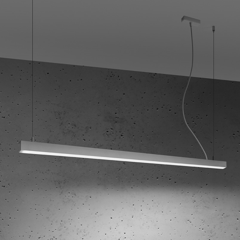 Lampa wisząca LED Pinne 150cm biała Thoro - Eleganckie oświetlenie
