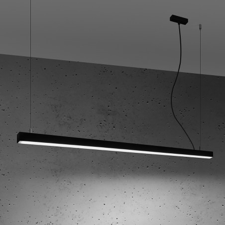 Lampa wisząca Pinne LED 150cm czarna | Thoro - Nowoczesny design