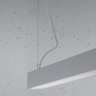 Lampa wisząca LED Pinne 150cm szara Thoro | Nowoczesny design