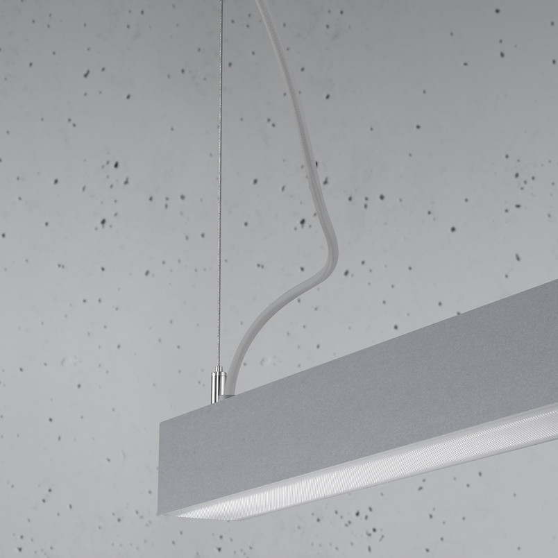 Lampa wisząca LED Pinne 150cm szara Thoro | Nowoczesny design