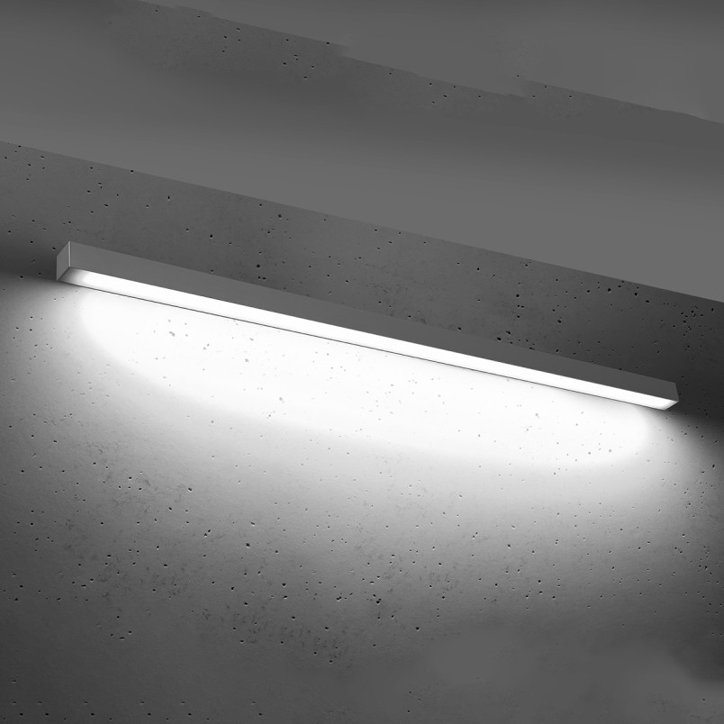 Kinkiet liniowy LED Thoro 150cm - Szary, Minimalistyczny