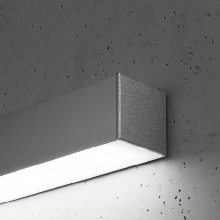 Kinkiet liniowy LED Thoro 150cm - Szary, Minimalistyczny