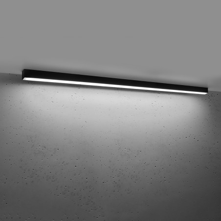 Plafon LED Pinne 150cm Czarny Thoro | Nowoczesne Oświetlenie