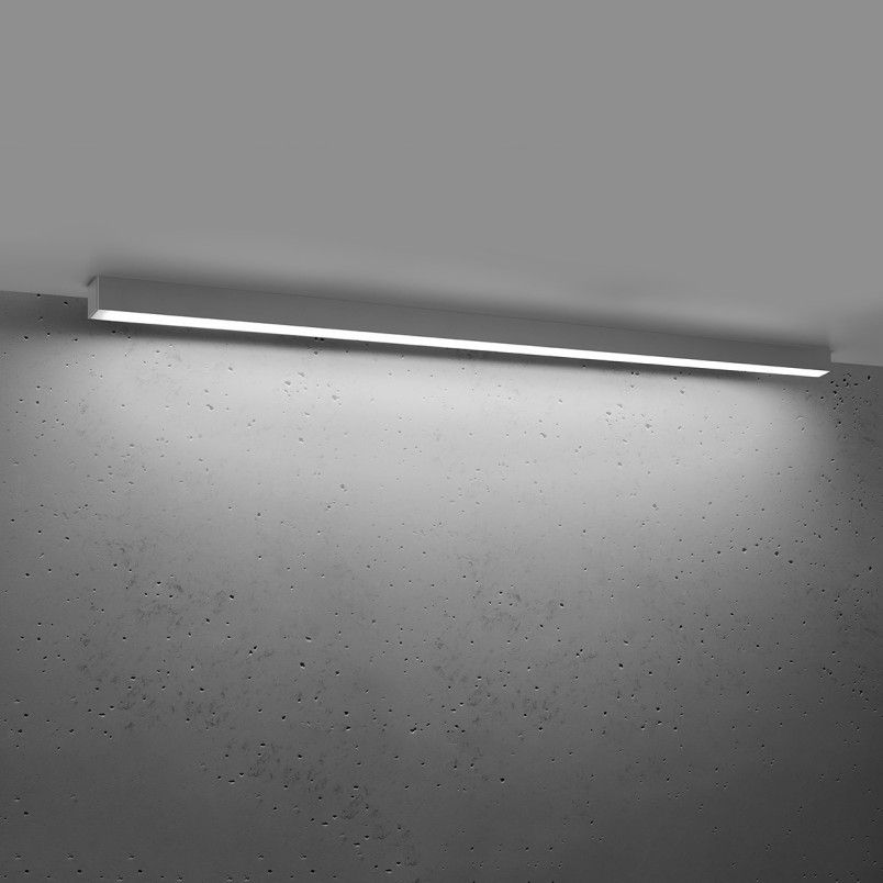 Plafon LED Thoro Pinne 150cm - Szary, 4000K | Sklep z Oświetleniem