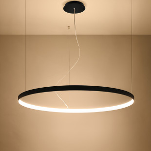 Żyrandol LED Rio 110cm Czarny Thoro - Nowoczesne Oświetlenie