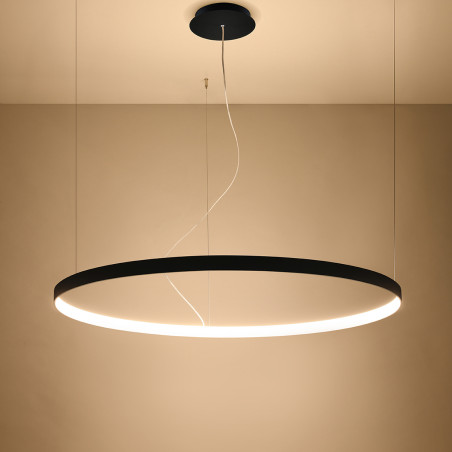 Żyrandol LED Rio 110cm Czarny Thoro - Nowoczesne Oświetlenie