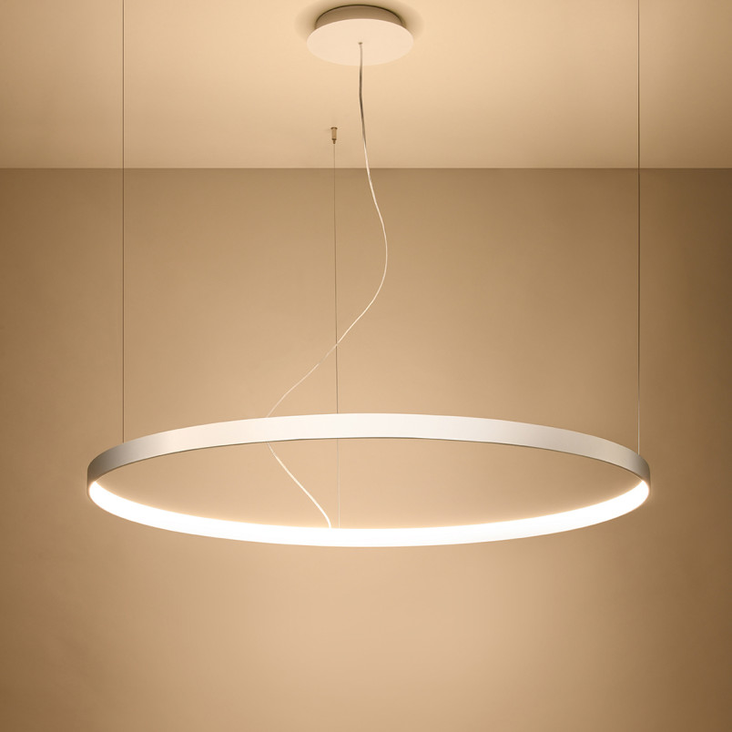 Żyrandol LED Rio 110cm biały Thoro - Nowoczesne oświetlenie