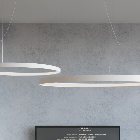 Żyrandol LED Rio 110cm biały Thoro - Nowoczesne oświetlenie