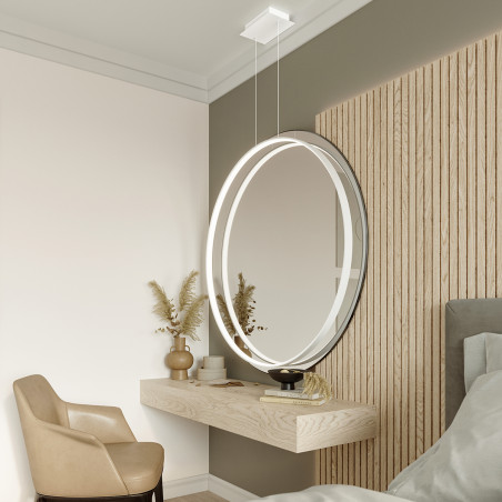 Lampa wisząca Rio LED biała Thoro | Nowoczesny design