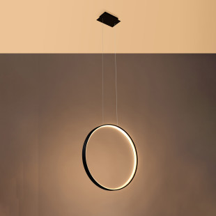 Lampa wisząca Rio LED czarna Thoro | Nowoczesny design